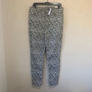 Women's NWT American Eagle Curvy Super Hi-Rise Cheetah Print Jeggings 14 Long